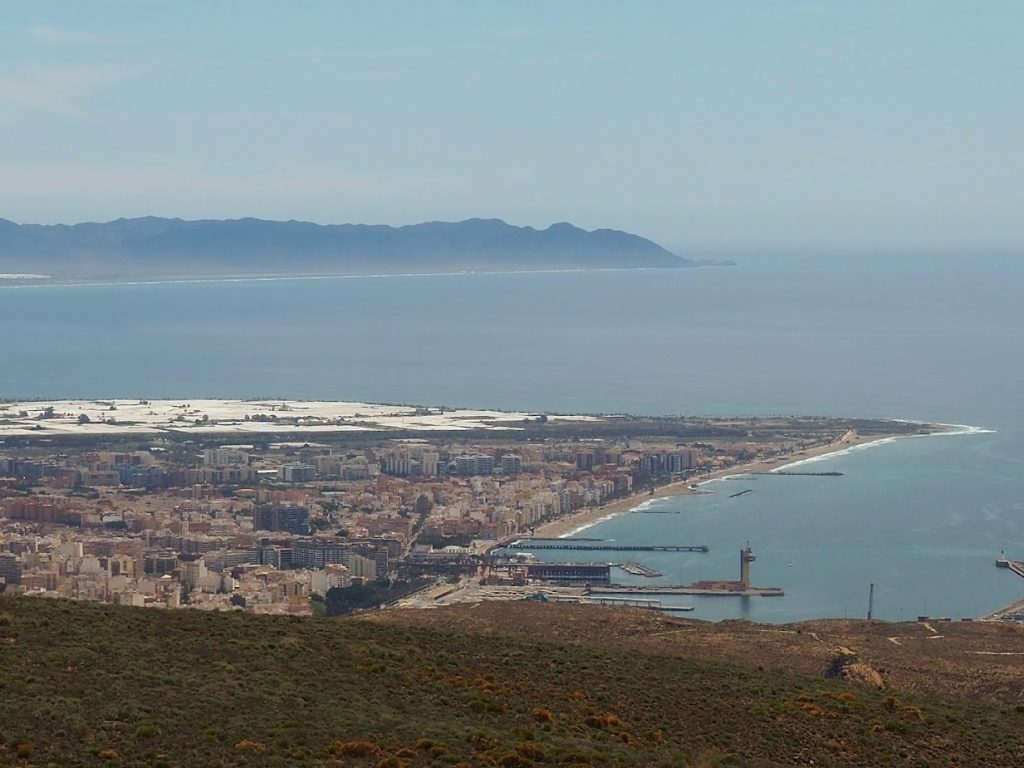 Vista de Almería y Cabo de Gata